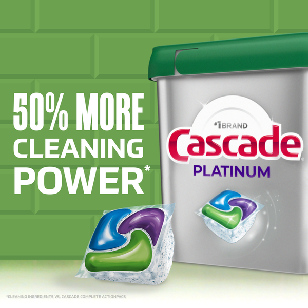 Cascade Platinum Dishwasher Pods, Lemon  DestGlow