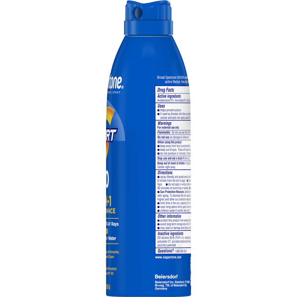 Coppertone Sport 4-in-1 Performance SPF 30 Sunscreen Spray  DestGlow
