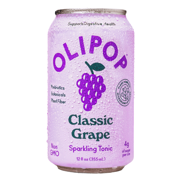 OLIPOP Prebiotic Soda, Classic Grape  DestGlow