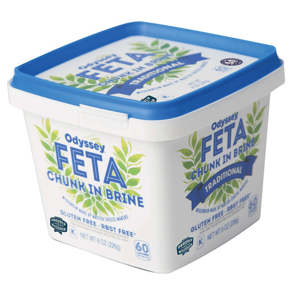 Odyssey Traditional Greek Style Feta Cheese in Brine  DestGlow