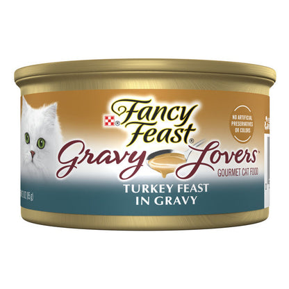 Purina Fancy Feast Gravy Lovers Turkey Feast Grilled Gourmet Cat Food in Wet Cat Food Gravy  DestGlow