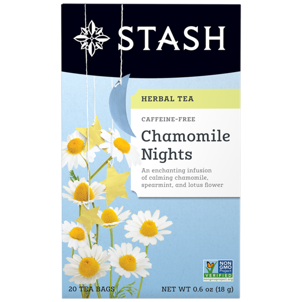 Stash Chamomile Nights Herbal Tea, Caffeine Free  DestGlow