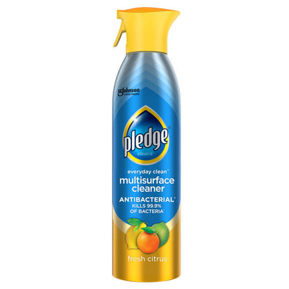 Pledge® Everyday Clean™ Multisurface Antibacterial Cleaner Aerosol, Fresh Citrus