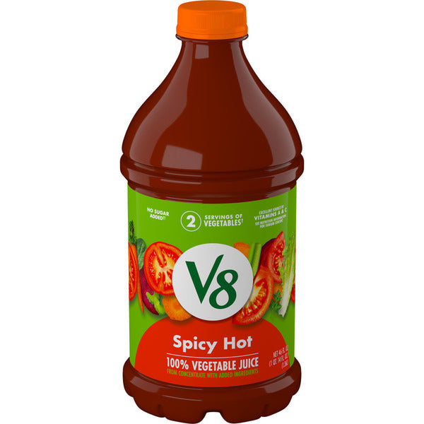 V8 Spicy Hot 100% Vegetable Juice  DestGlow