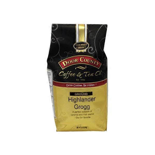 Door County Coffee &amp; Tea Co. Highlander Grogg Medium Roast Flavored Ground Coffee  DestGlow