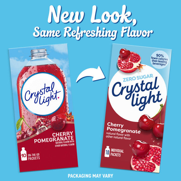 Crystal Light Cherry Pomegranate Powdered Drink Mix  DestGlow