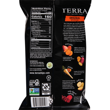 TERRA Vegetable Chips, Real, Original with Sea Salt