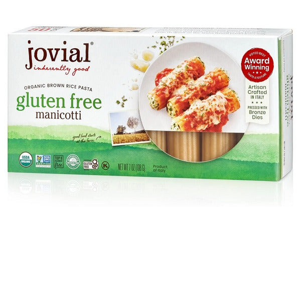 Jovial 100% Organic Gluten Free Brown Rice Manicotti  DestGlow