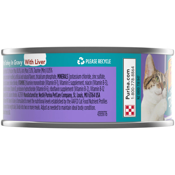 Purina Friskies Gravy Wet Cat Food, Tasty Treasures With Turkey &amp; Liver