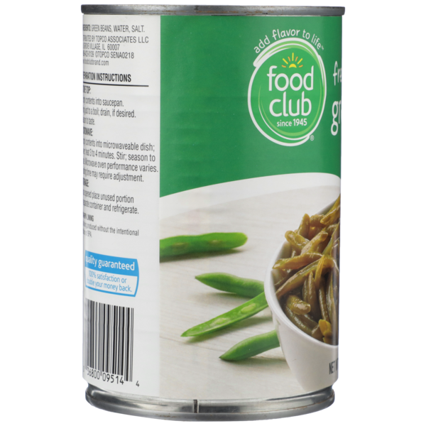 Food Club French Style Green Beans  DestGlow