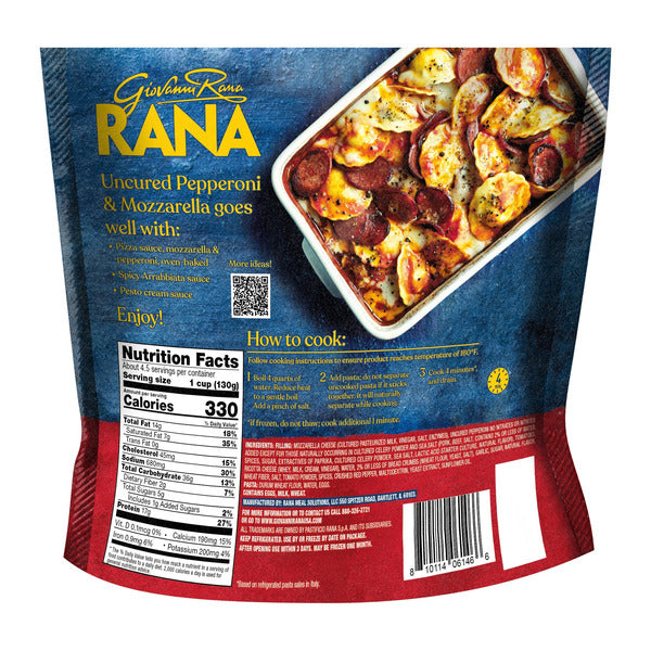 Rana  Uncured Pepperoni &amp; Mozzarella Ravioli  DestGlow