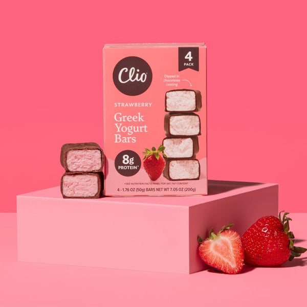 Clio Strawberry Greek Yogurt Bars
