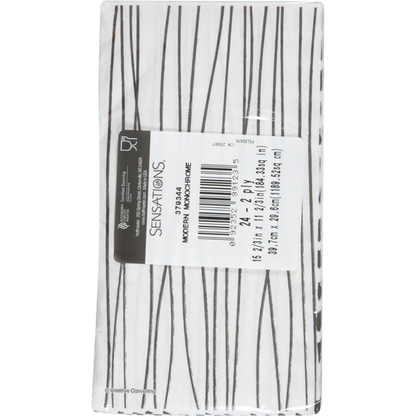 Sensations Modern Monochrome 2 Sided 2-Ply Napkin
