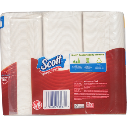 Scott One-Ply Choose-A-Sheet Fast Absorbing Double Rolls Paper Towels  DestGlow