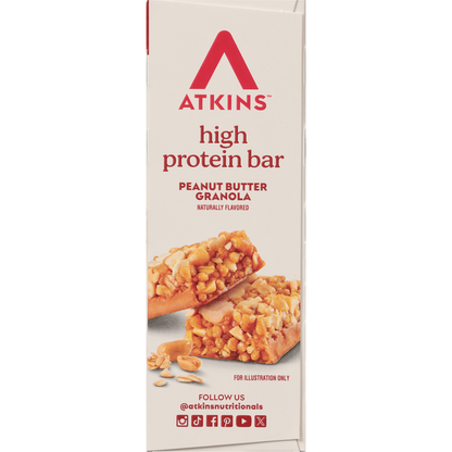 Atkins Peanut Butter Granola High Protein Bar  DestGlow