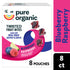 Pure Organic Blueberry Raspberry Twisted Fruit Bites, Kids Snacks, 8 Count  DestGlow