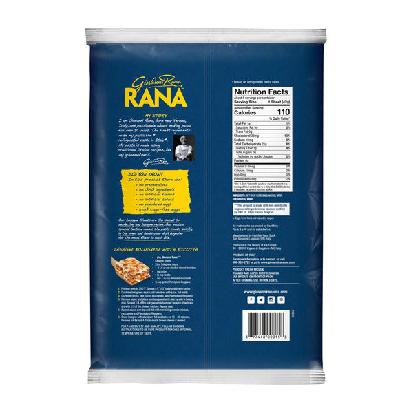 Rana  Lasagne Sheets  DestGlow