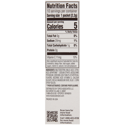 Food Club +H2O To Go!, Grape Low Calorie Drink Mix