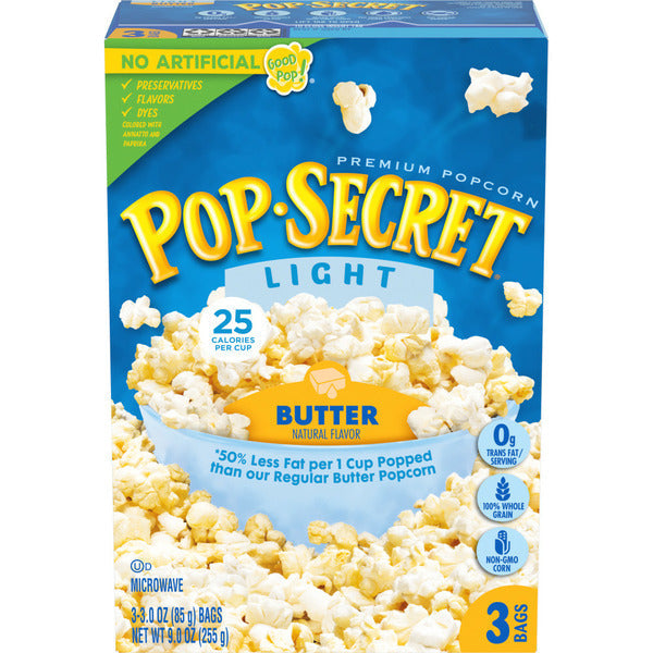 Pop Secret Light Butter Microwave Popcorn  DestGlow
