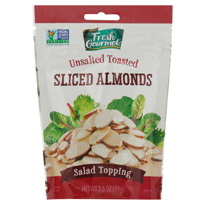 Fresh Gourmet No Salt Toasted Sliced Almonds