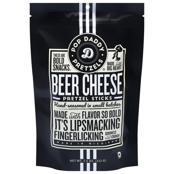 Pop Daddy Pretzels Beer Cheese Pretzel Sticks  DestGlow
