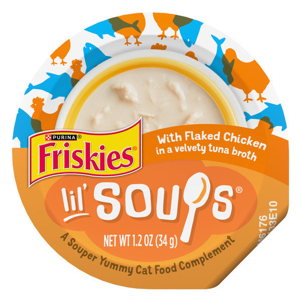 Purina Friskies Natural, Grain Free Wet Cat Food Lickable Cat Treats, Lil&