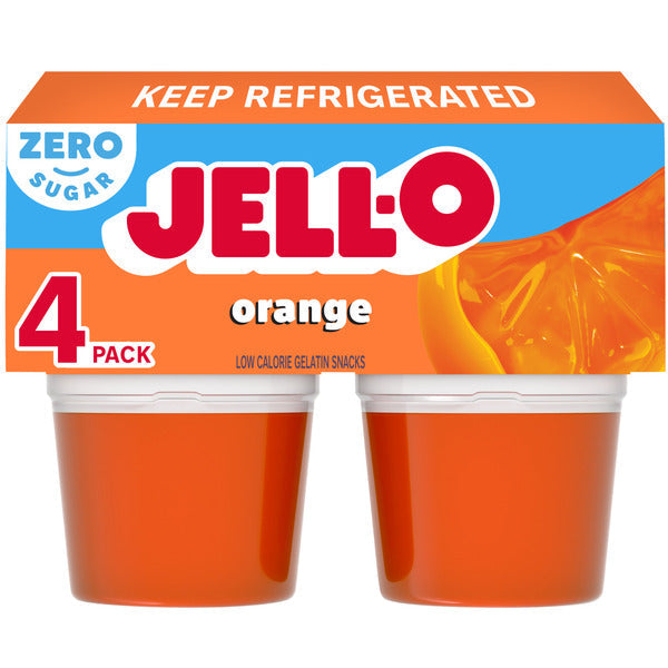 Jell-O Orange Sugar Free Refrigerated Gelatin  DestGlow