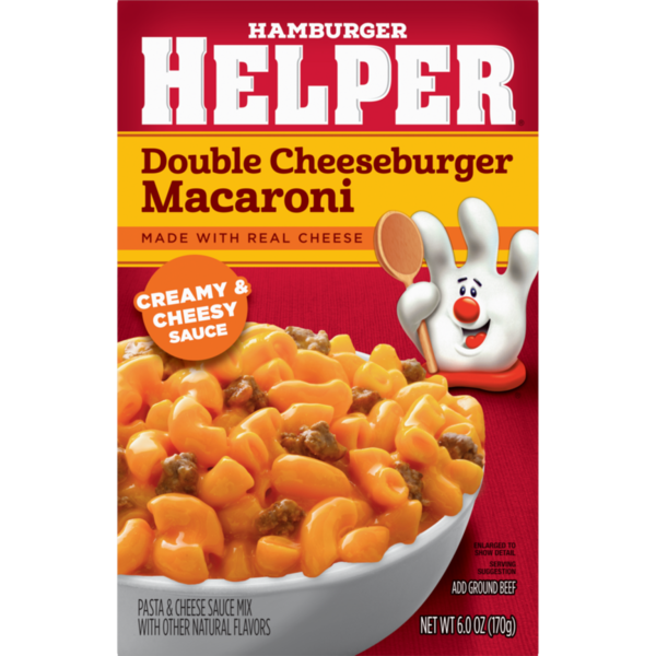 Hamburger Helper Double Cheeseburger Macaroni, Creamy &amp; Cheesy Sauce  DestGlow