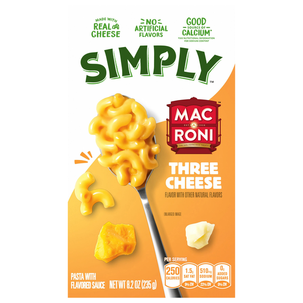Mac-A-Roni Three Cheese Pasta with Flavored Sauce