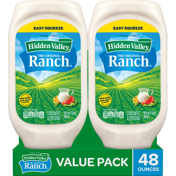 Hidden Valley Original Ranch Condiment and Dressing, Easy Squeeze Bottle  DestGlow