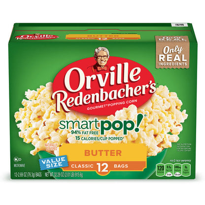 Orville Redenbacher Smart Pop! Butter Popcorn, Microwave Popcorn