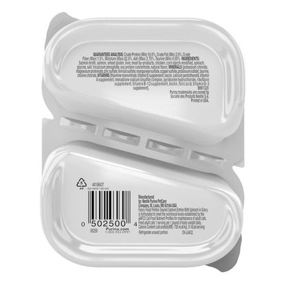 Purina Fancy Feast Petites Seared Salmon Entree With Spinach in Gravy Gourmet Wet Cat Food