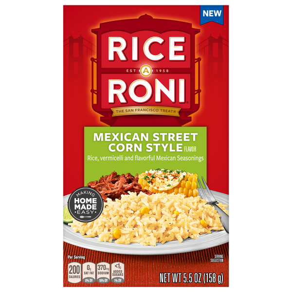 Rice-A-Roni Mexican Street Corn Style Flavor Rice  DestGlow