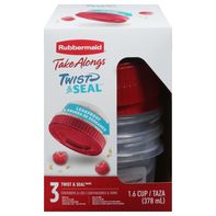 Rubbermaid Containers &amp; Lids, Twist &amp; Seal, 1.6 Cu...
️  DestGlow