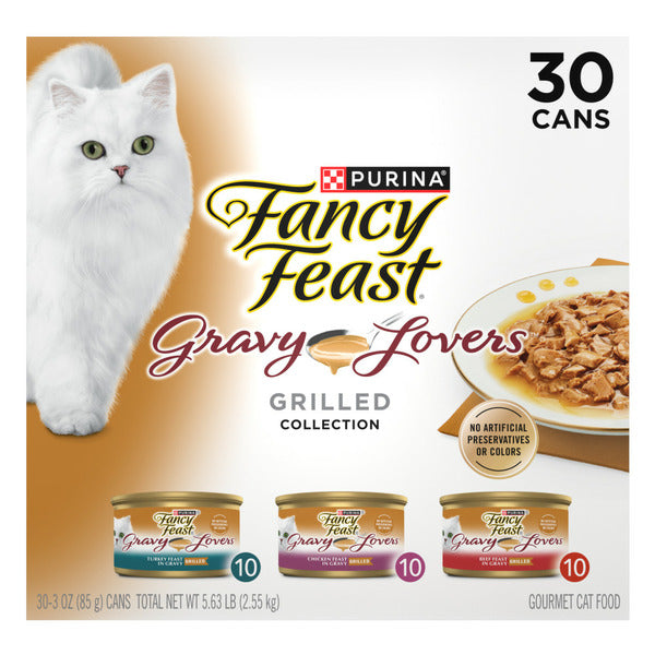 Purina Fancy Feast Gravy Lovers Poultry and Beef Grilled Gourmet Wet Cat Food