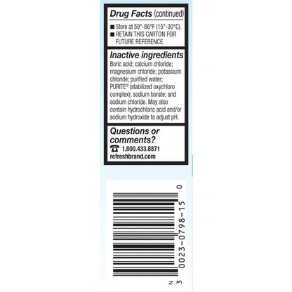 Refresh Tears Lubricant Eye Drops Artificial Tears