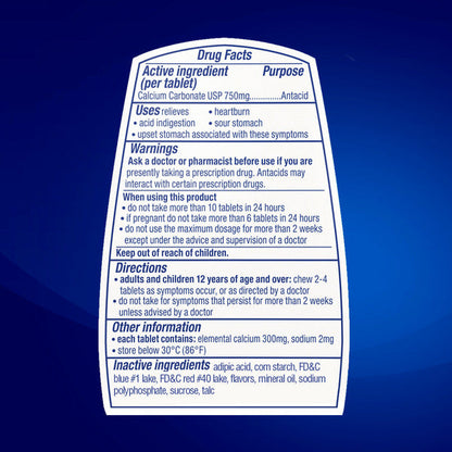 TUMS Chewable Antacid Tablets