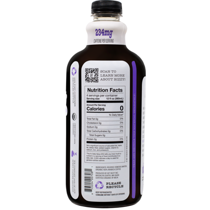 Bizzy Cold Brew Organic Cold Brew Coffee, Italian Roast, Unsweetened
