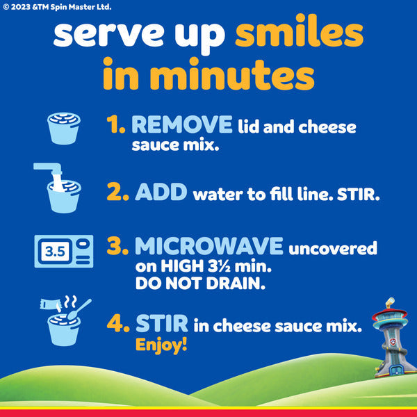 Kraft Mac &amp; Cheese Easy Microwavable Dinner with Nickelodeon Paw Patrol Pasta Shapes  DestGlow
