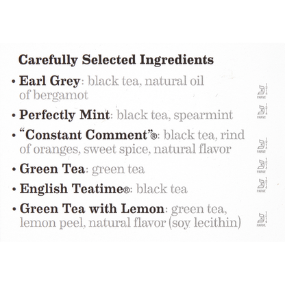 Bigelow Six Assorted Teas,