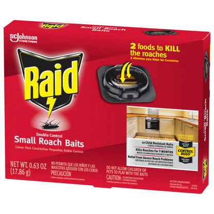 Raid Double Control Small Roach Baits