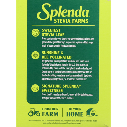 Splenda Sweetener, Zero Calorie, Stevia
