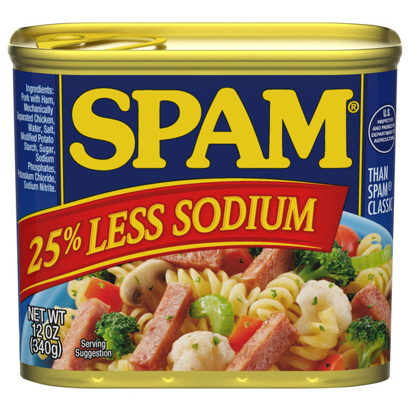 SPAM Canned Meat 25 Percent Less Sodium