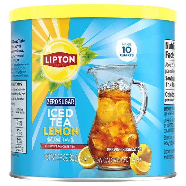 Lipton Zero Sugar Lemon Iced Tea  DestGlow