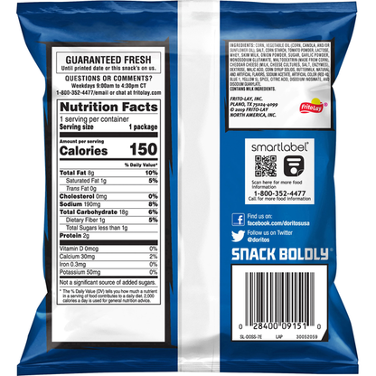 Doritos Cool Ranch Flavored Tortilla Chips