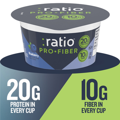 Ratio Pro-Fiber Blueberry Yogurt Cultured Dairy Snack Cup
