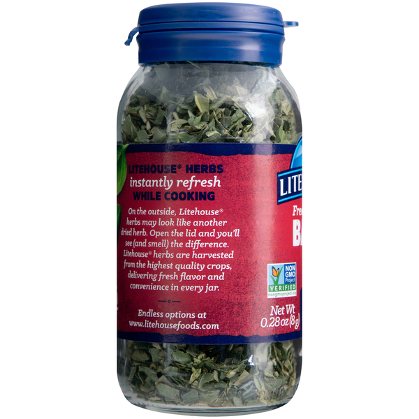 Litehouse Herb, Freeze -Dried Basil  DestGlow