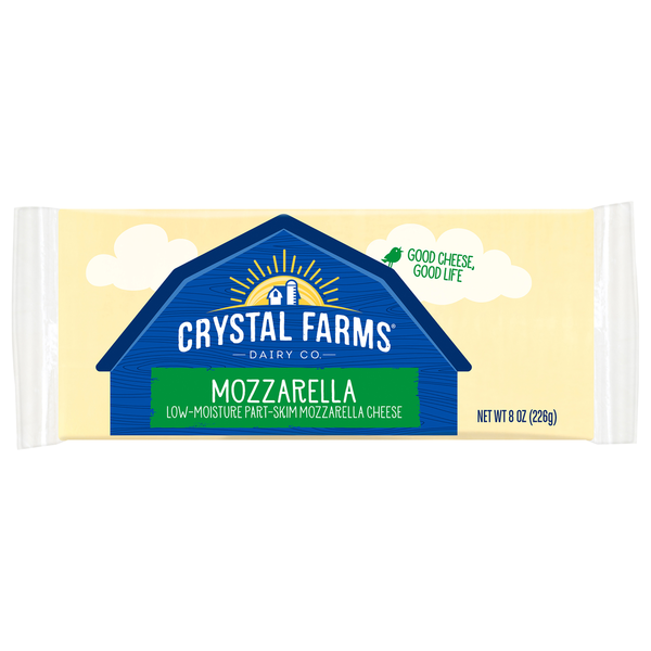 Crystal Farms Cheese, Part-Skim, Low-Moisture, Mozzarella  DestGlow