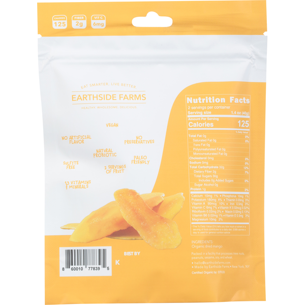 Earthside Farms Dried Organic Mangoes  DestGlow