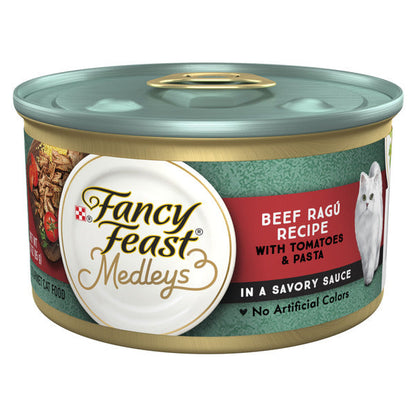Fancy Feast Purina Fancy Feast Medleys in Gravy Beef Ragu Recipe with Tomatoes and Pasta in a Savory Sauce